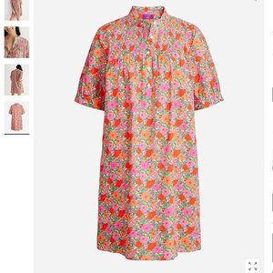 NWT J. Crew Short-sleeve mini shirtdress in Liberty® Meadow Song fabric XX-Small